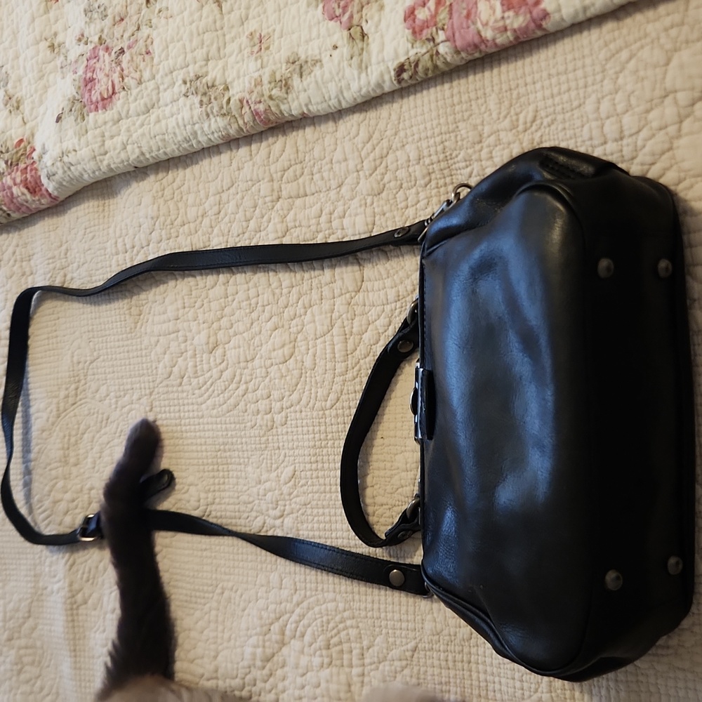 Patricia nash leather cross body. Black